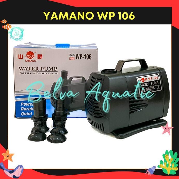Terbaru Yamano Wp 106 Wp-106 Pompa Aquarium Pompa Kolam Pompa Hidroponik