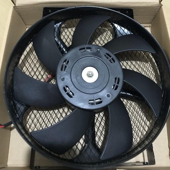 Extra Fan AC Mobil Universal 10 inci 12 volt rangka besi