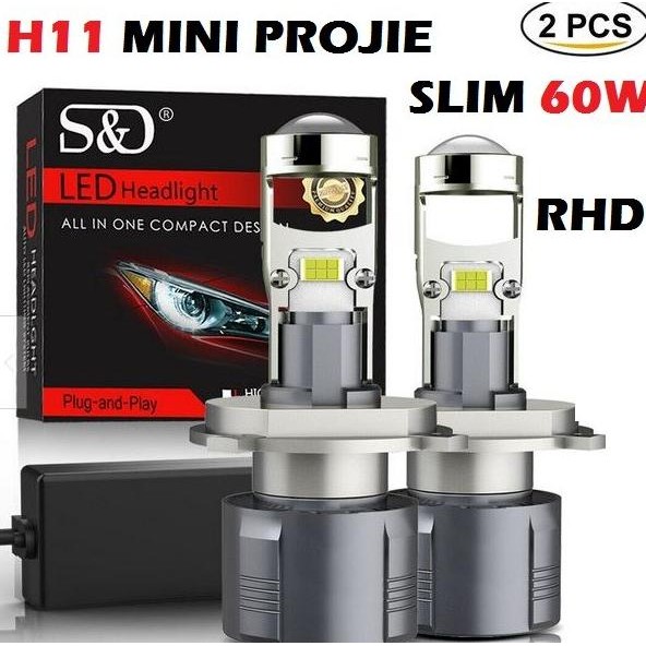 Lampu LED H11 MINI PROJECTOR foglamp lampu kabut mobil balon led proji