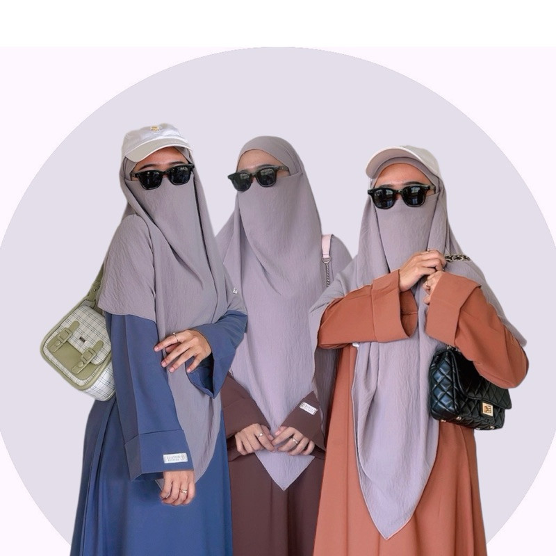 Baju Muslim Habibah abaya polos wolfish premium