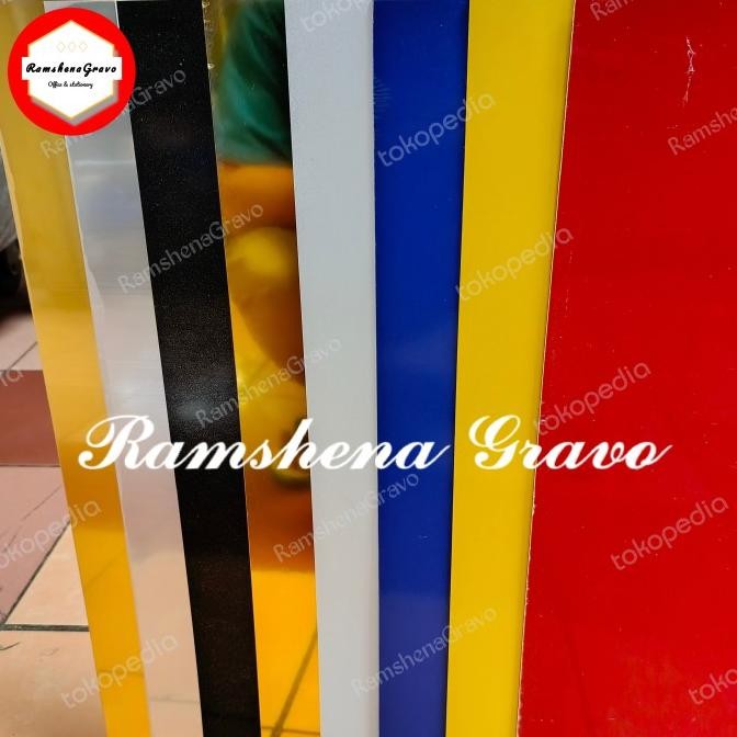 

TERLARIS - Gravoply (hitam,putih,merah,biru) 60 x 120cm tebal 1.5mm