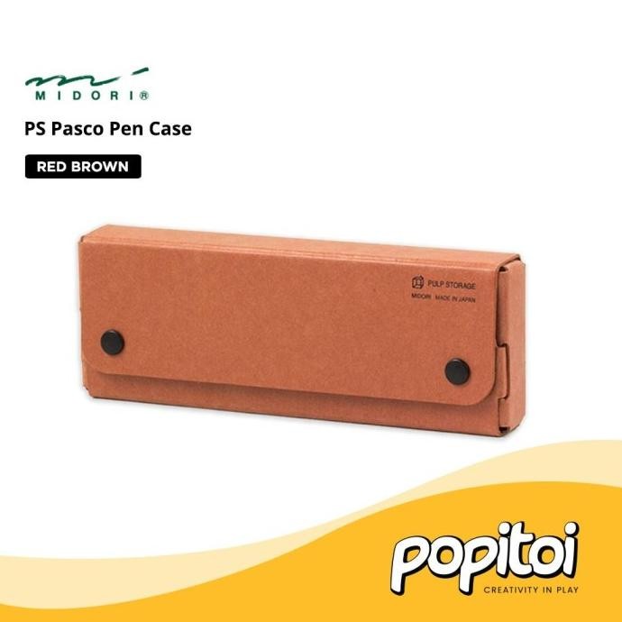 

MIDORI Pasco Pen Case Pencil Tempat Kotak Pensil Kertas Pulp Paper