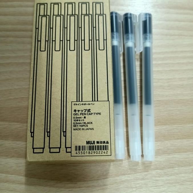 

TERMURAH - muji gel pen cap type 0,5 mm