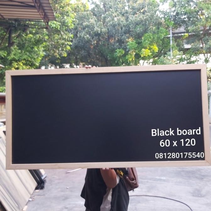 

TERMURAH - black board 60 x 120 cm