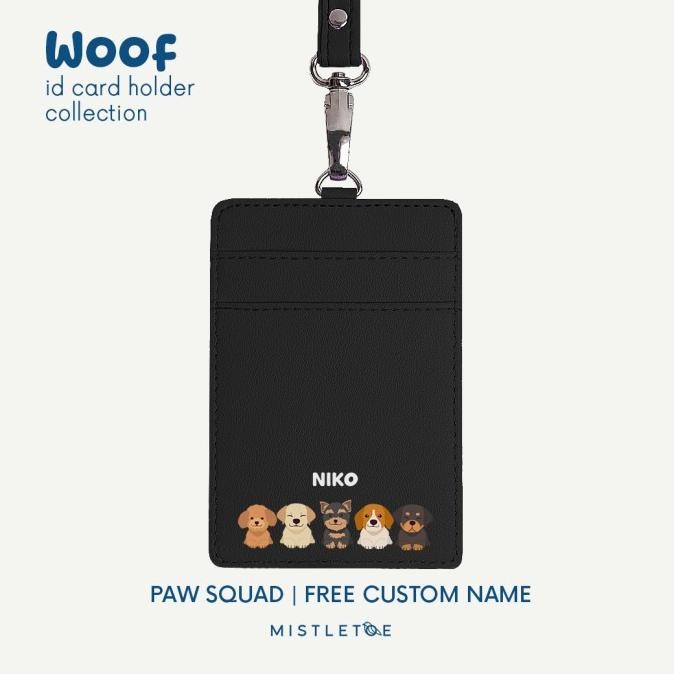 

Woof Custom ID Card Holder - Lanyard - Name Tag