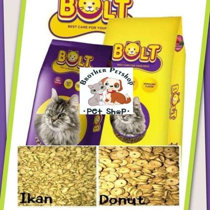 GOJEK PROMO Makanan Kucing Bolt 5 kg Cat Food Bolt CatFood 5kg Murah