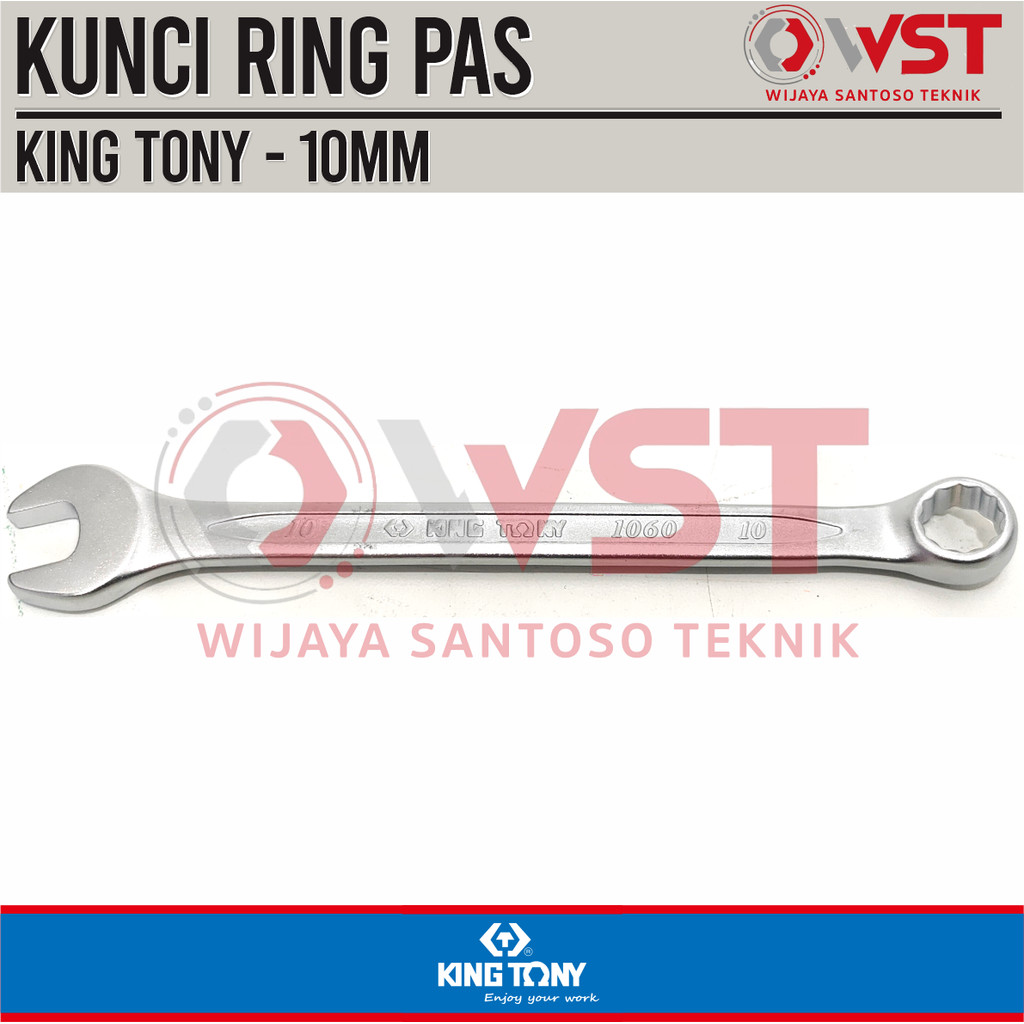 King Tony Kunci Ring Pas 10mm / Kunci Kombinasi 10 mm Pas Ring