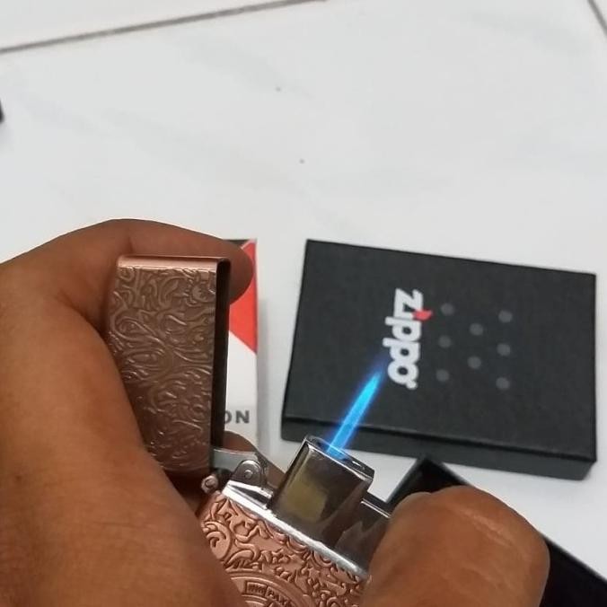 korek model blue zippo bara las jet constantine 5 side coper