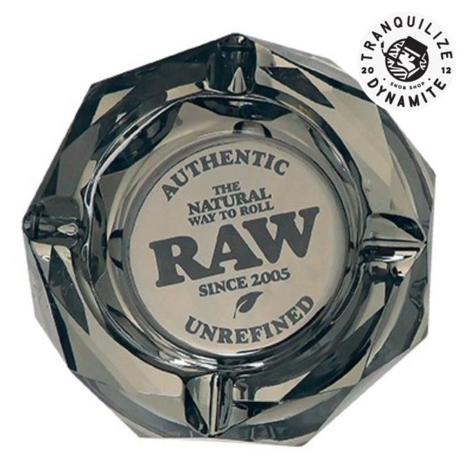 Raw ashtray/asbak glass Darkside with Exclusive box