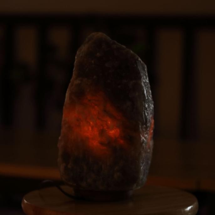 

Aura23 Himalayan Salt Lamp Rare Grey 5-7 kg Lampu Garam Bukit Himalaya