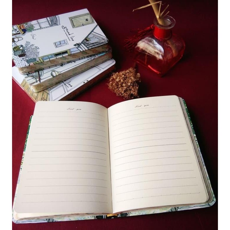 

Buku Diary Notes / Diary Notebook Fancy Hardcover - Ground Line