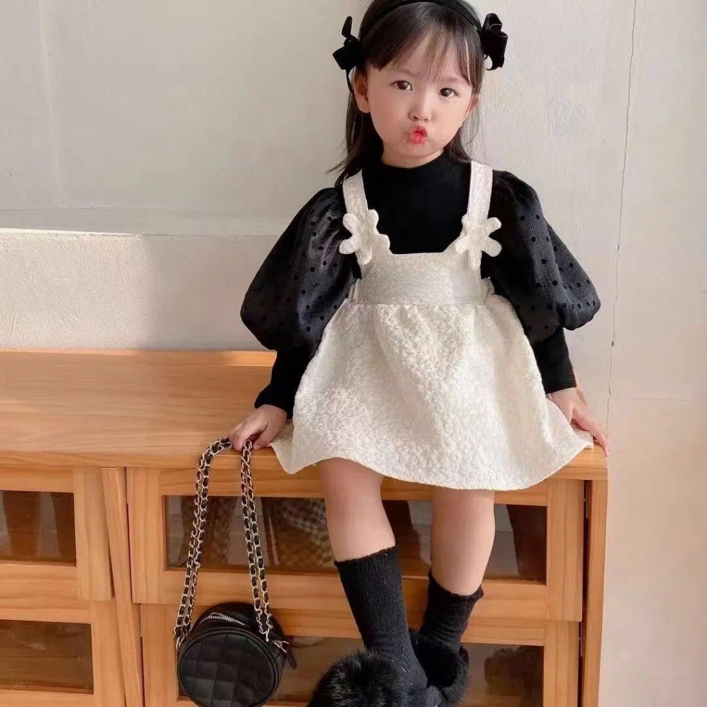 Dress Natal Anak Perempuan 2024 Umur 9 Thn 5 6 12 Tahun Minidress Rok Tanggung Korean Style  Pakaian