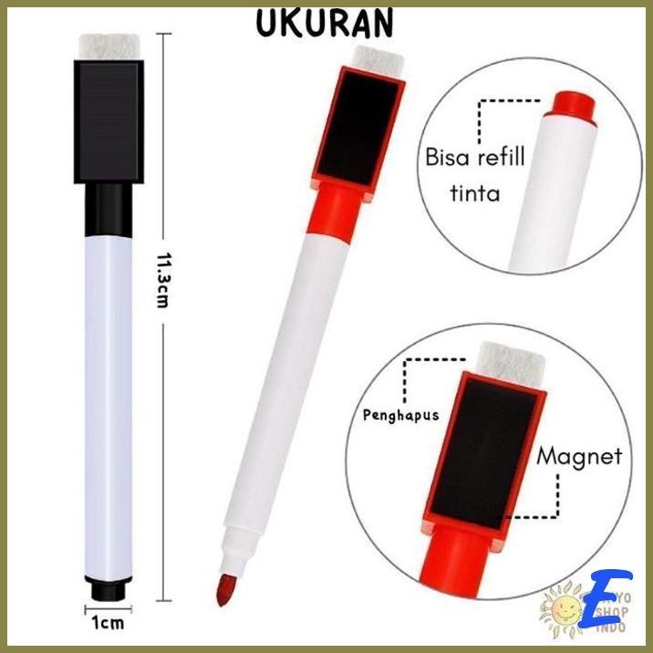 

| DD | SPIDOL PAPAN TULIS PENGHAPUS WARNA WARNI WHITE BOARD BUKU WIPE CLEAN