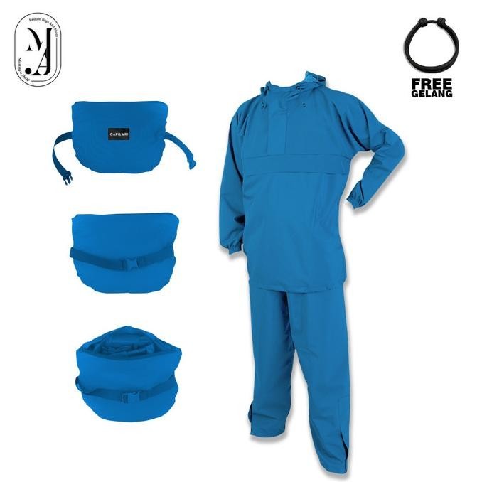 HRG DISKON Capilari XWR 100 Jas Hujan Kantung Kangguru Raincoat Unisex Original