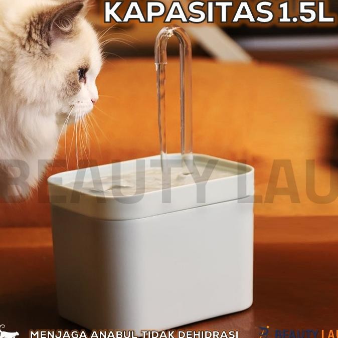 Water Fountain Kucing Dispenser Kucing Tempat Minum Kucing Air Mancur