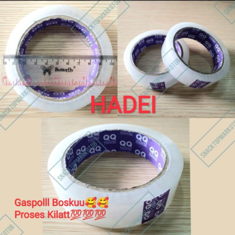 

Lakban QQ 1Inch (24mm) 72Yards Solasi Ekonomis TOP Quality