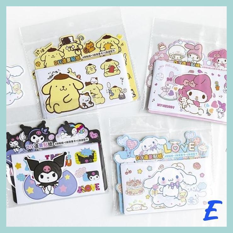 

| MIS | BUKU STIKER PET KUROMI MELODY KITTY CUTTING STICKER KOREA TERMURAH