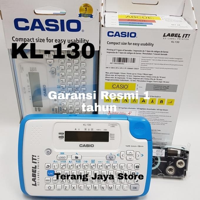 

BEBAS ONGKIR - Label Printer Casio KL-130 EZ-Label Printer Casio KL-130 labelIt KL130