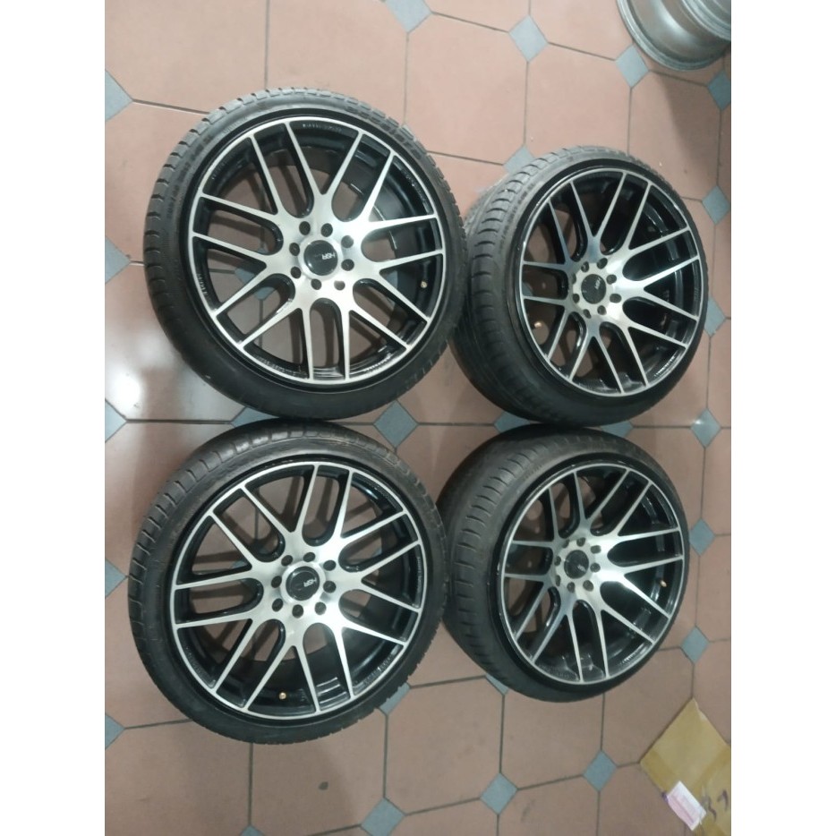 velg mobil bekas ring 17 racing hsr celong lebar 7,5/9 hole 8x100-114