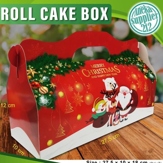 

Box Kue Natal - Kotak Kue Natal - Dus Kue Natal Jinjing - 27,5X10X18Cm (10 Pcs)