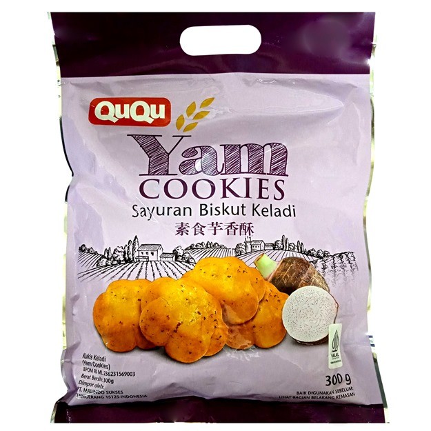 

S19534 QUQU YAM KELADI COOKIES 300 GR BAG MAJU BERSAMA (20250311)