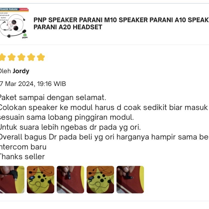 PNP SPEAKER PARANI M10 SPEAKER PARANI A10 SPEAKER PARANI A20 HEADSET