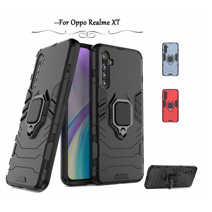 Realme XT - Luxury Hard case Armor KickStand with i-ring