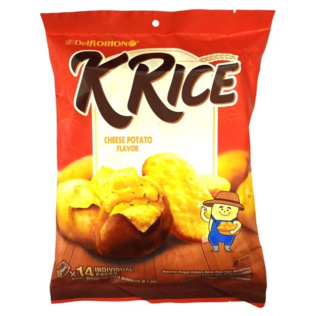 

S19525 K `RICE CHESEE POTATO FLAVOR SNACK CRAKERS 100.8GR(14X 7.2GR) BUNGKUS MAJU BERSAMA (20250313)