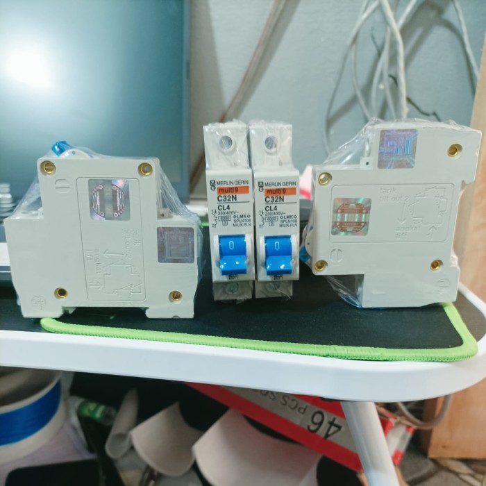 TERUJI mcb listrik pln merlin gerin biru anti jeglek multy9 modif cl2 cl4