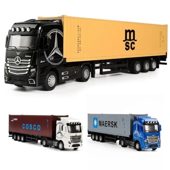 Diecast Container Mercedes Benz Miniatur Truk Traktor Benz Actros