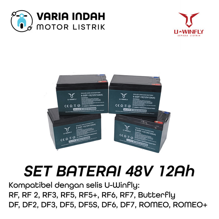 Baterai Uwinfly Sla 48V 12Ah