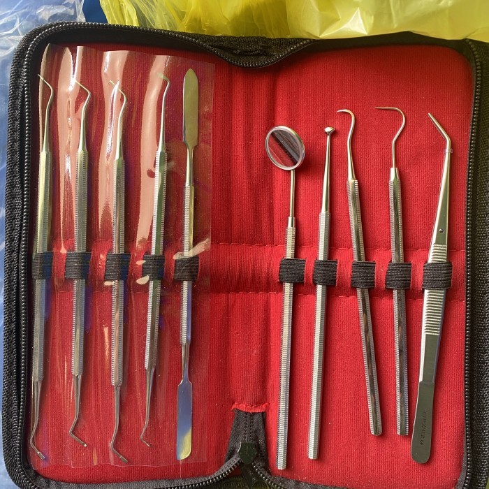 Dental Instrument Kit/ Diagnostic Set Schezher/ Instrument Dasar Isi10