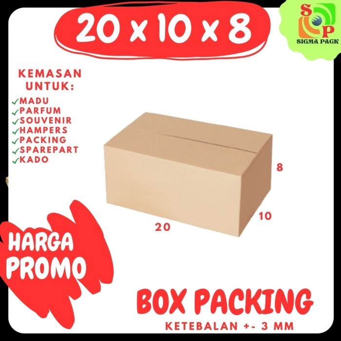 

Box Kotak Kardus Packing Uk. 20x10x8cm Sepatu kecil