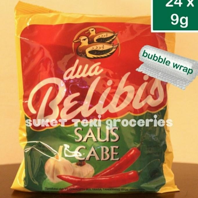 

Saos Sambal Sachet Belibis Karton isi 20 pack 24s x 9 gram