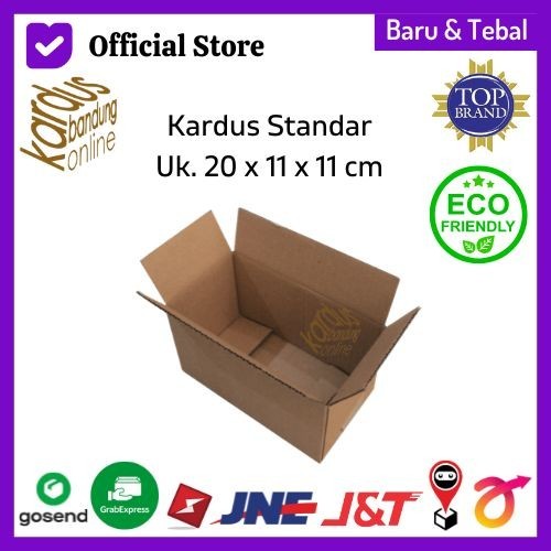 

Kardus Box Karton Packing Polos (20x11x11) Tebal 3 mm