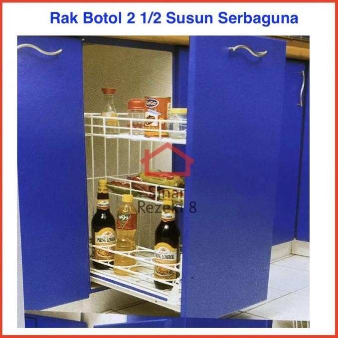 

Rak Botol Modelline B40ME Mini / Lemari Dapur Tempat Bumbu Saos Gelas
