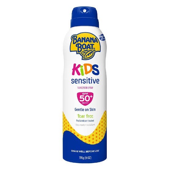 Banana boat kids sensitive sunscreen spray 170g