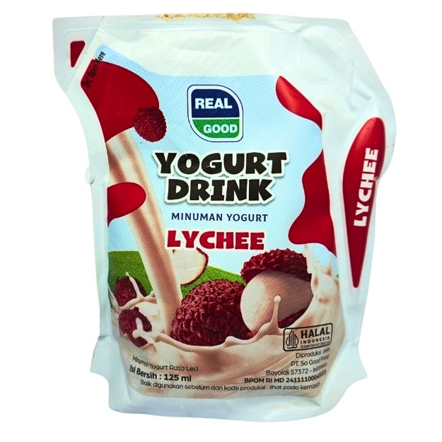 

S20903 REAL GOOD LYCHEE YOGURT DRINK 125ML MAJU BERSAMA (20250330)