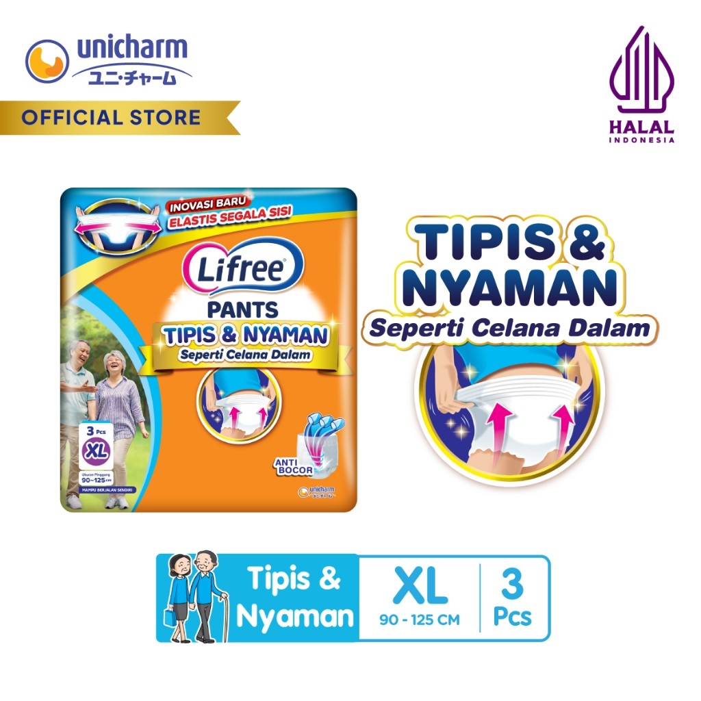 Lifree Popok Dewasa Celana Tipis XL3