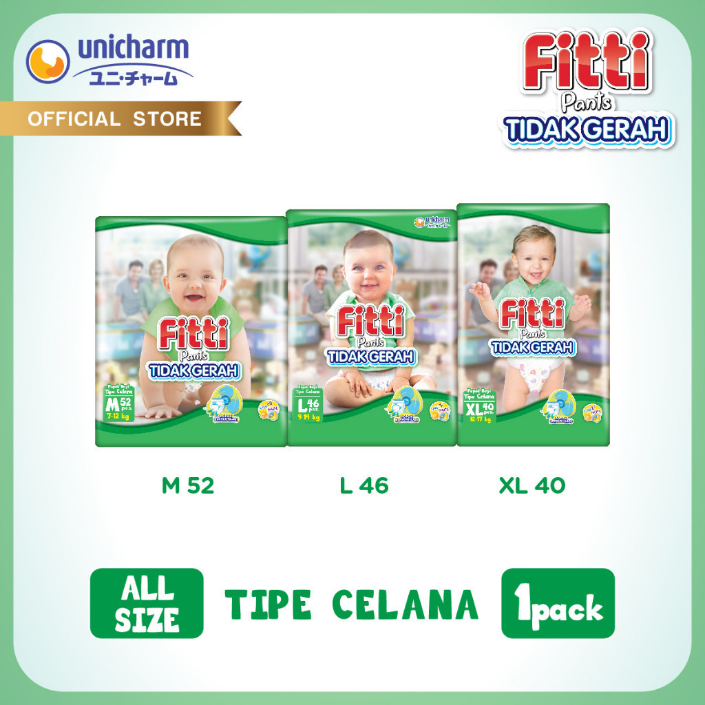 FITTI Pants - Popok Celana - All Size (M-XL) - 1 Pack Ultra Jumbo