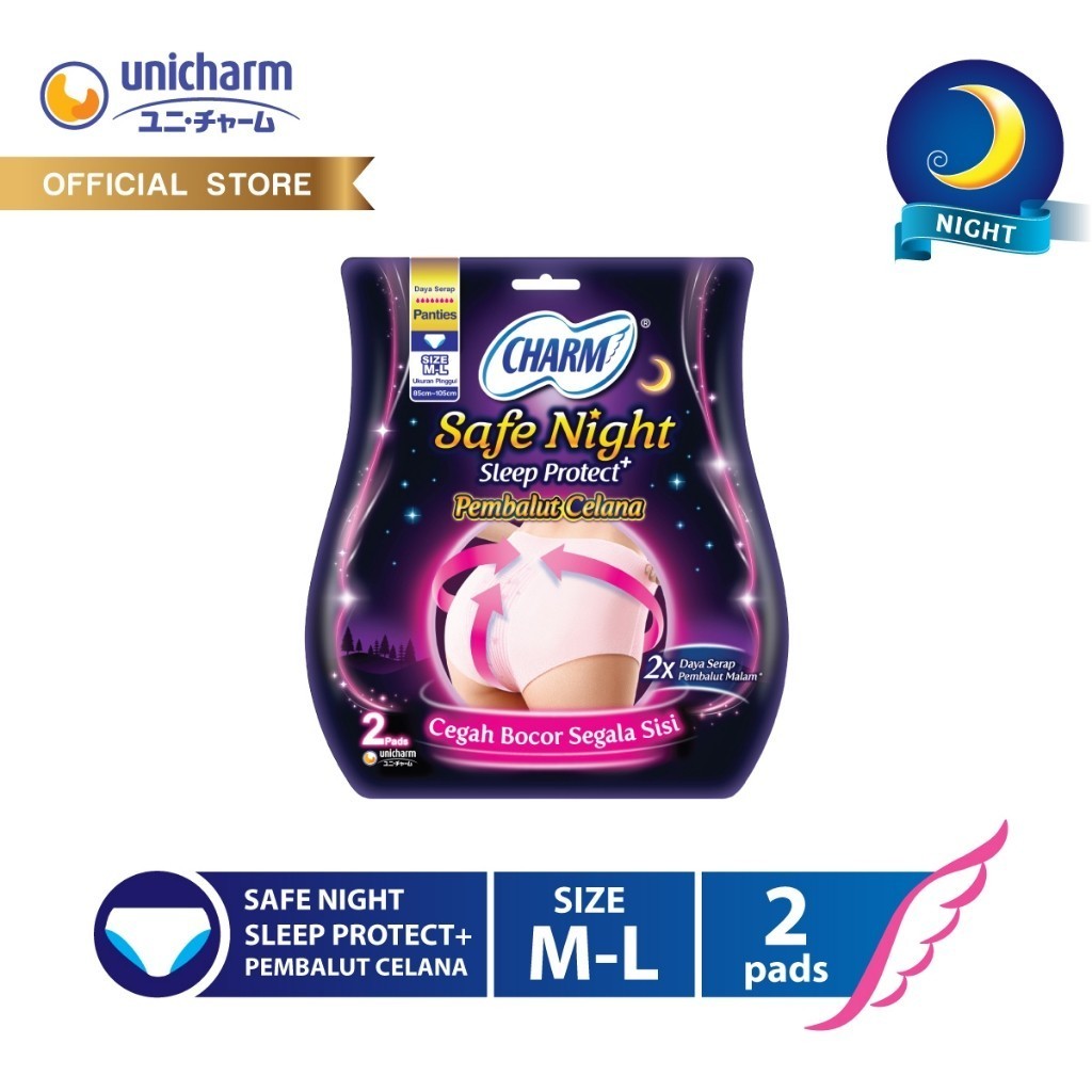 Charm Safe Night Sleep Protect Panties M-L