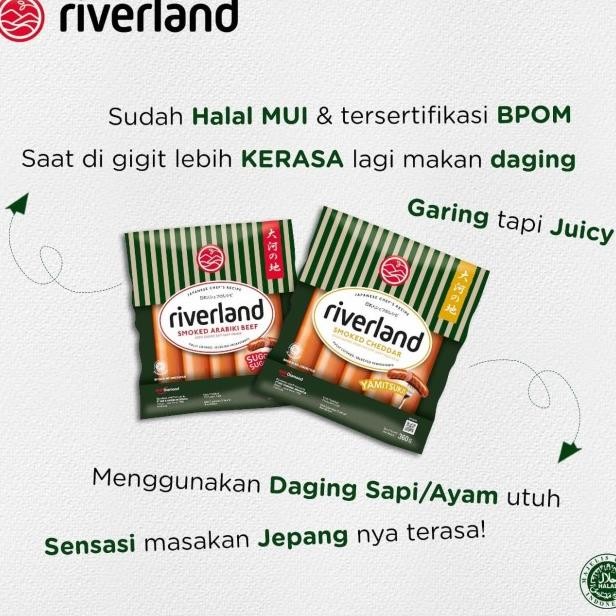 

Riverland Ichi / Smoked Arabiki Beef / Cheddar | Sosis Sapi Jepang