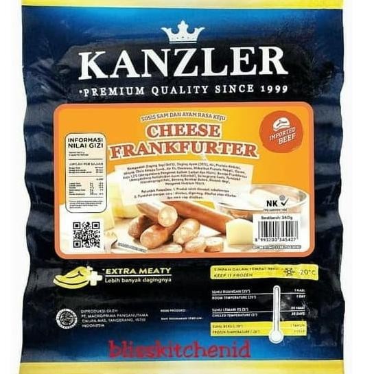 

Sosis Kanzler Cheese Frankfurter Beef Sausage / Sosis Keju 360Gr