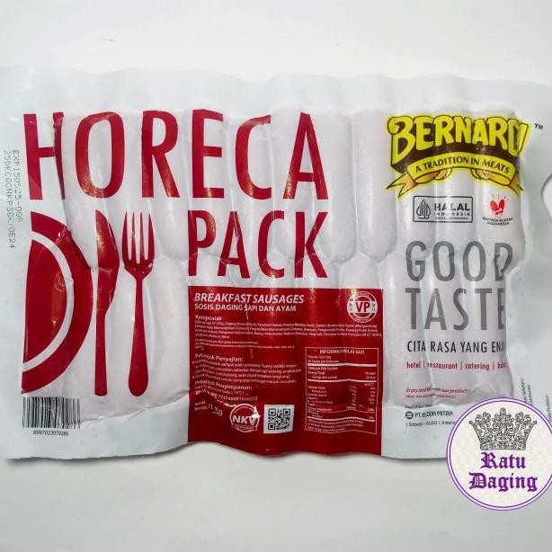 

Bernardi Sosis Sapi Breakfast Horeca 1Kg - Sosis Bernardi