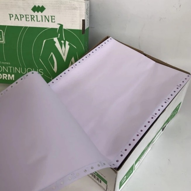 

continuous form/kertas komputer 2 ply paperline 9,5 x 11 putih -merah