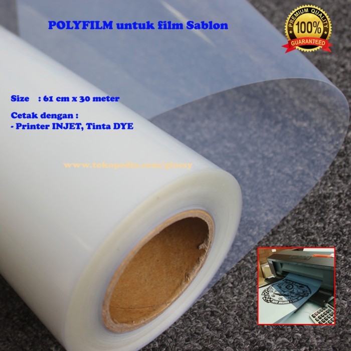 

POLYFILM INKJET UNTUK SABLON 61 cm