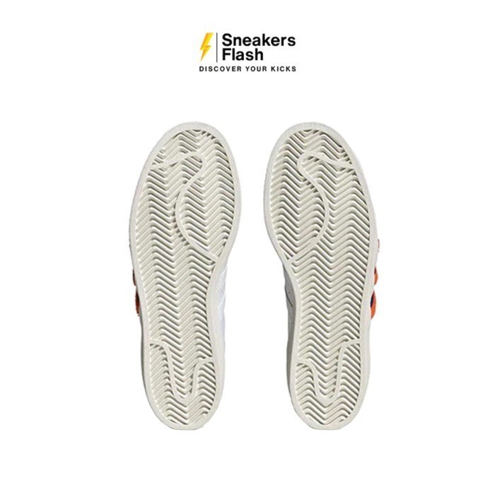 ADIDAS Superstar White Orange Sepatu Sneakers Wanita - IF7610 - Size 38