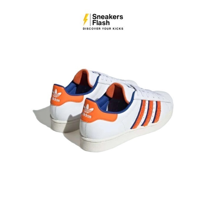 ADIDAS Superstar White Orange Sepatu Sneakers Wanita - IF7610 - Size 38