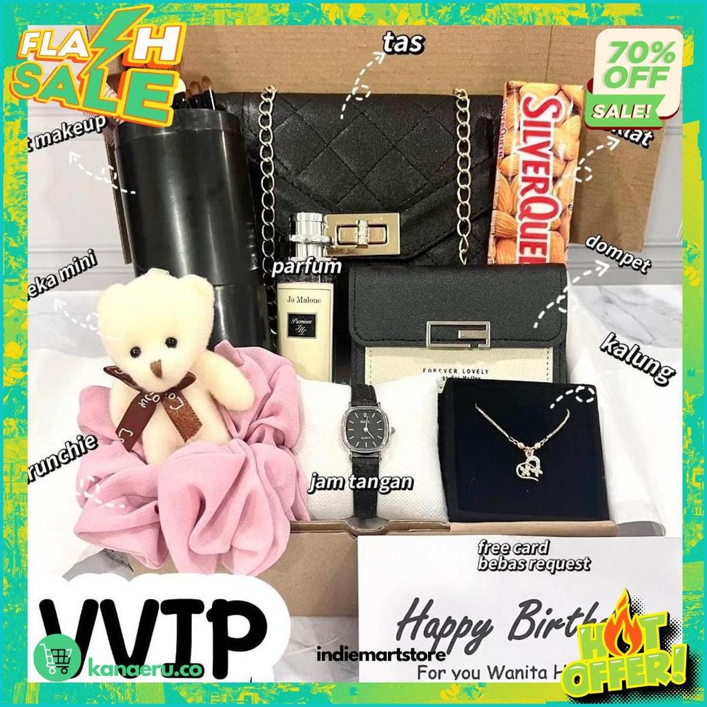 

Hampers Tas Kado Gift Ultah Cewek Box Hadiah Wanita Perempuan Ulang Tahun Birthday Anniversary Pernikahan Wedding Valentine Lebaran Natal Tahun Baru Christmas New Year Ibu Guru Wisuda Gradition Cod