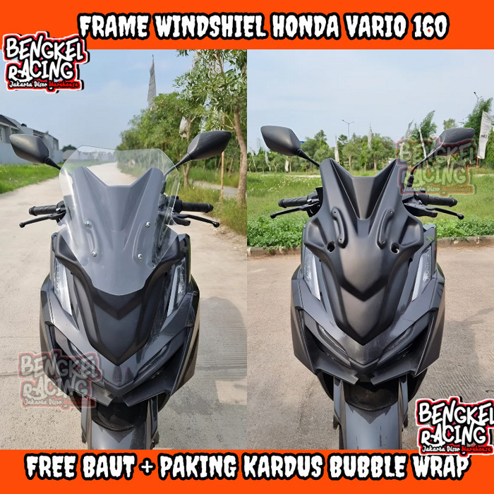 Frame Windshield Vario New 160cc. Tameng Depan Vario 160, Kedok Depan Vario 160. Frame Ws Vario 160